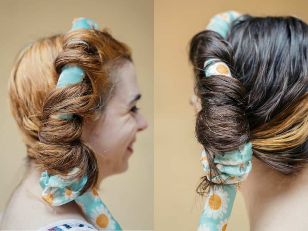 Diy fabric hair rollers best sale